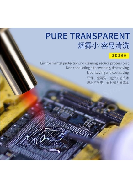 Itici Tarzı ile Mekanık SD360 Macun 100% Orijinal Şeffaf Lehim Pastası Kaynak Gelişmiş Yağ Akı Gres Eskitme Onarım Macunu (Yurt Dışından) fırsatları