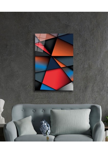 Geometrik Mimari Cam Tablo