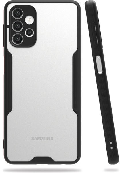 Samsung Galaxy A72 Kılıf Platin Silikon - Siyah 300099