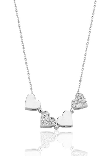 925 Ayar Gümüş Rodyumlu Zirkon Taşlı Mıknatıslı Açılır Kapanır Yonca Kolye. SGTL12356RODAJ fiyatları