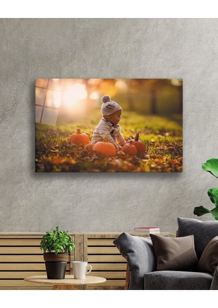 Balkabaklarıyla Bebek Cam Tablo fiyatları