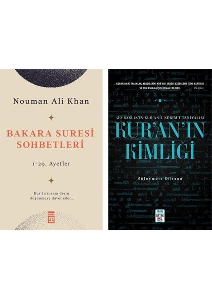 Bakara Suresi Sohbetleri / Kuranın Kimliği (2 Kitap Set)