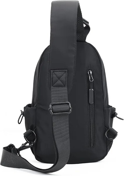 USB Şarj Portlu Erkekler Naylon Crossbody Çok Fonksiyonlu Açık Seyahat Su Geçirmez Sırt Erkek Günlük Messenger Göğüs Çanta (Yurt Dışından) modelleri