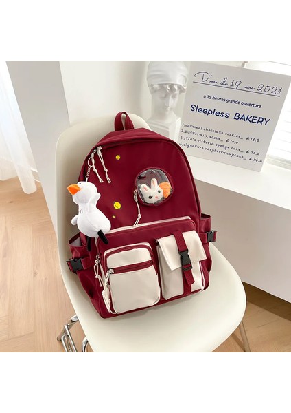 Çalışma Kadın Büyük Kapasiteli Sırt Erkek Kız Okul Kitapları Genç Kızlar Için Kawaii Üniversite Öğrenci Çocuk Kitap Sırt Çantası (Yurt Dışından)