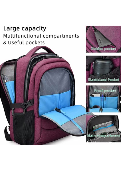 Moda Suya Dayanıklı Iş Sırt Kadın ve Erkekler Seyahat Dizüstü Bilgisayar Sırt 15.6 Inç Erkek Mochila Genç Çanta (Yurt Dışından) fiyatları