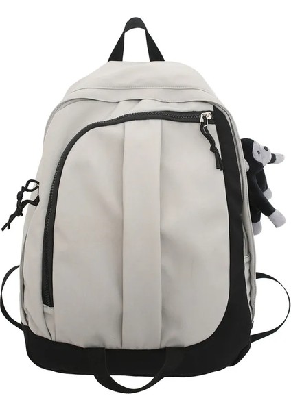 Moda Kitaplar Sırt Serin Öğrenciler Kız Renkler Desen Panelli Sırt 19 Inç Seyahat Koleji Okul Çantası (Yurt Dışından)