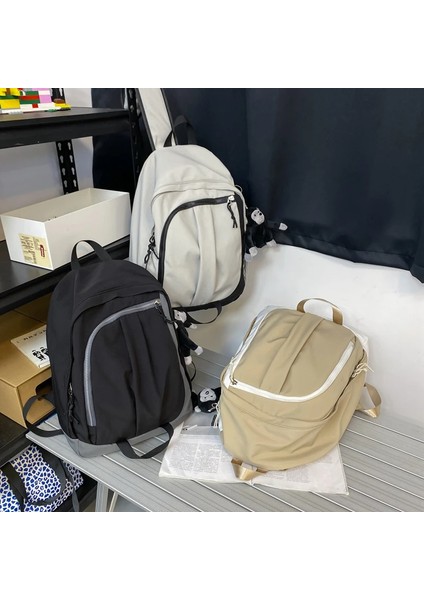 Moda Kitaplar Sırt Serin Öğrenciler Kız Renkler Desen Panelli Sırt 19 Inç Seyahat Koleji Okul Çantası (Yurt Dışından) fırsatları