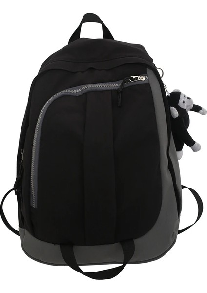 Moda Kitaplar Sırt Serin Öğrenciler Kız Renkler Desen Panelli Sırt 19 Inç Seyahat Koleji Okul Çantası (Yurt Dışından)