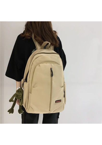 Seyahat Kadın Kitap Sırt Su Geçirmez Naylon Sevimli Okul Kız Serin Öğrenci Sırt Laptop Kadın Moda Kadınlar Trendy Çanta (Yurt Dışından) modelleri