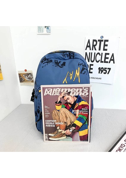 Ana Akım Olmayan Baskı Sırt Büyük Kızlar Naylon Okul Kız Cool Öğrenci Sırt Dizüstü Kadın Trend Spotting Sırt Çantası (Yurt Dışından) fiyatları