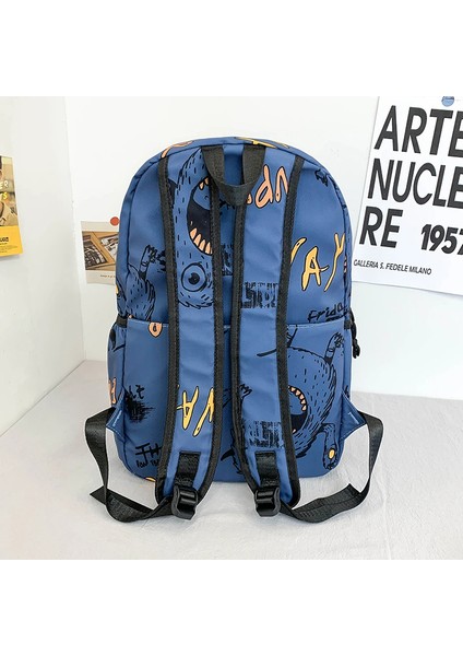 Ana Akım Olmayan Baskı Sırt Büyük Kızlar Naylon Okul Kız Cool Öğrenci Sırt Dizüstü Kadın Trend Spotting Sırt Çantası (Yurt Dışından) modelleri