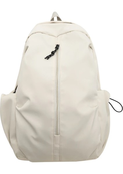 Fermuarlı Okul Eğlence Siyah Beyaz Haki Sırt Genç Kadınlar Naylon Okul Moda Sırt Çantası (Yurt Dışından)
