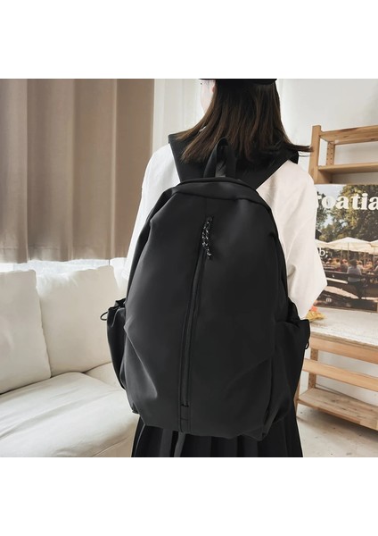 Fermuarlı Okul Eğlence Siyah Beyaz Haki Sırt Genç Kadınlar Naylon Okul Moda Sırt Çantası (Yurt Dışından) fiyatları