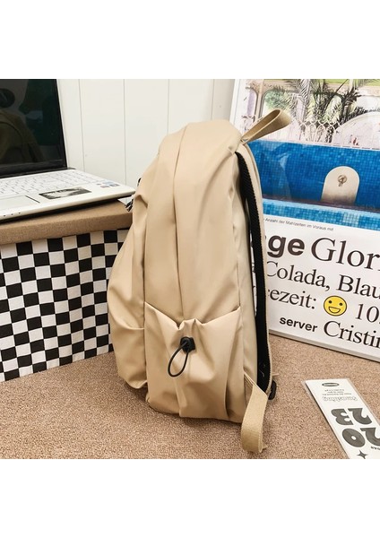 Fermuarlı Okul Eğlence Siyah Beyaz Haki Sırt Genç Kadınlar Naylon Okul Moda Sırt Çantası (Yurt Dışından) fırsatları