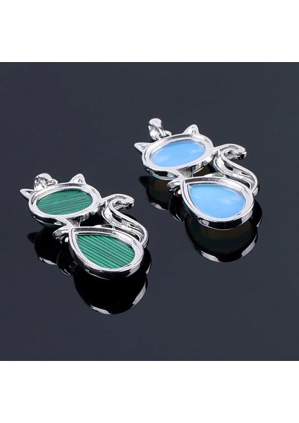 Doğal Taş Pembe Kuvars Kadın Kız Sevimli Kedi Şekli Kaya Siyah Oniks Boncuk Zincir Takı Kolye (Yurt Dışından) modelleri