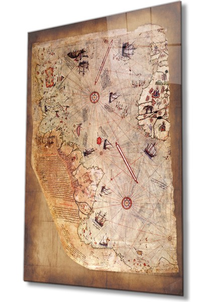 Piri Reis Haritası Cam Tablo, Piri Reis Map