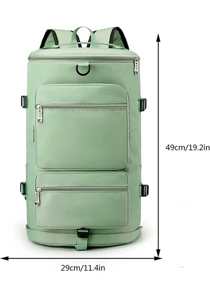 Kadın Seyahat Sırt Büyük Kapasiteli Kuru Islak Ayırma Spor Yüzme Su Geçirmez USB Şarj Portu Sırt Okul Çantası (Yurt Dışından) fiyatları