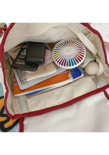 Naylon Panelli Tasarım Büyük Kız Öğrenciler Sırt Moda Günlük Okul Sırt Güçlü Dural Fermuarlı Kadın Seyahat Sırt Çantası (Yurt Dışından) indirimleri