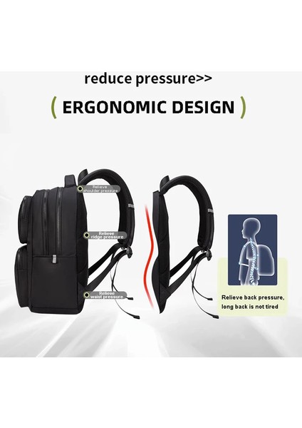 Su Geçirmez Okul Sırt Kadın Moda Laptop Kadın 15 Inç Uçak Seyahat Sırt Erkekler Mochila Büyük Kapasiteli Çanta (Yurt Dışından) fırsatları