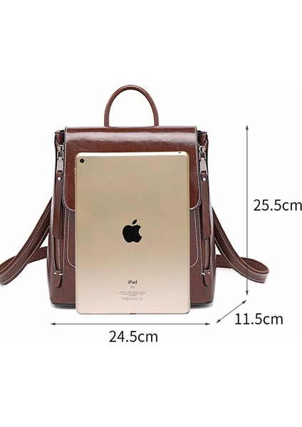 Kadın Sırt Sırt Omuz Okul Kitap Laptop Hakiki Deri Kadın Kadın Sığır Derisi Çapraz Vücut Messenger Sırt Çantası (Yurt Dışından) fiyatları