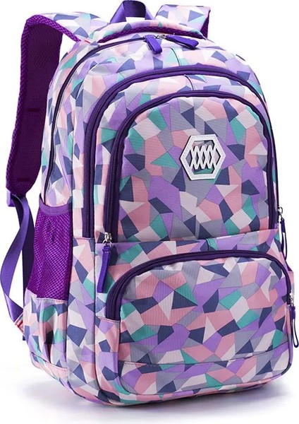 Moda Büyük Kapasiteli Çocuk Okul Gençler Erkek Kız 3-6 Sınıf Okul Sırt Satchel Çocuk Kitap Mochila Çanta (Yurt Dışından)