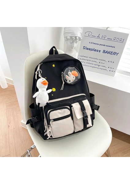 Çalışma Kadın Büyük Kapasiteli Sırt Erkek Kız Okul Kitapları Genç Kızlar Için Kawaii Üniversite Öğrenci Çocuk Kitap Sırt Çantası (Yurt Dışından)