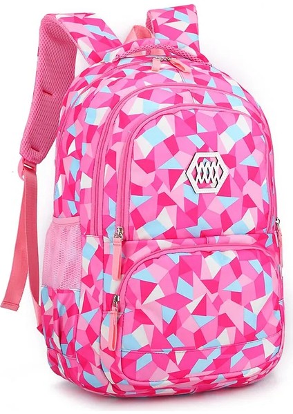 Moda Büyük Kapasiteli Çocuk Okul Gençler Erkek Kız 3-6 Sınıf Okul Sırt Satchel Çocuk Kitap Mochila Çanta (Yurt Dışından)