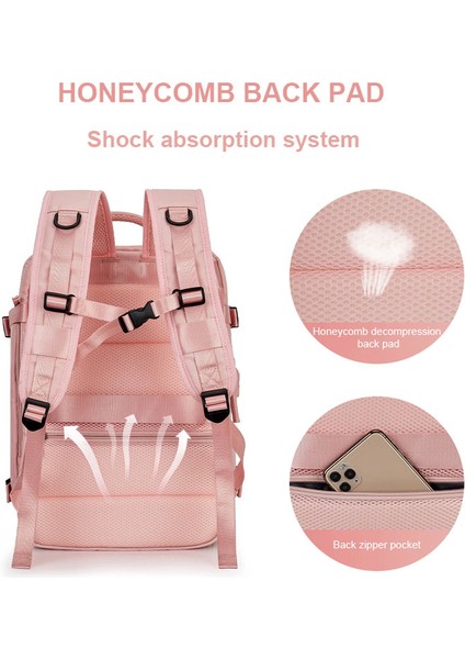 Su Geçirmez Seyahat Sırt Kadın 15.6 Inç Laptop Sırt Büyük Kapasiteli Okul Erkekler USB Şarj Iş Sırt Açık Çanta (Yurt Dışından) fiyatları