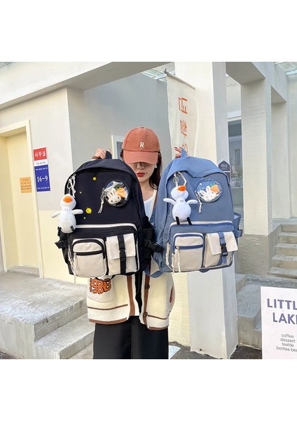 Çalışma Kadın Büyük Kapasiteli Sırt Erkek Kız Okul Kitapları Genç Kızlar Için Kawaii Üniversite Öğrenci Çocuk Kitap Sırt Çantası (Yurt Dışından) indirimleri