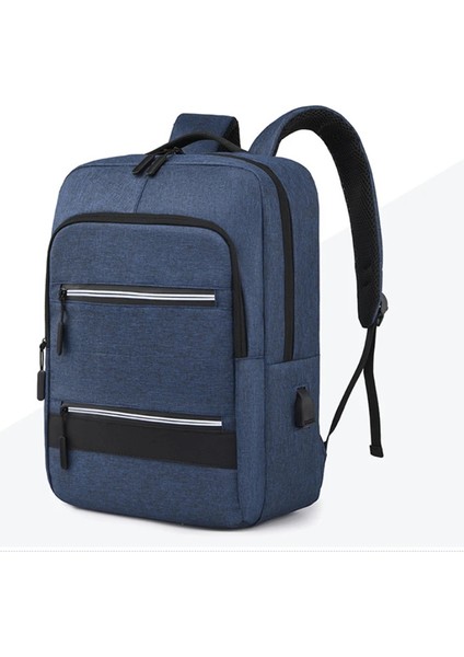 Erkek Su Geçirmez Sırt Çok Fonksiyonlu Sırt Erkek Iş 15.6 "dizüstü Bilgisayar Sırt USB Şarjlı Bagpack Günlük Sırt Çantası (Yurt Dışından)