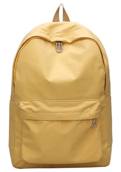 Su Geçirmez Naylon Kadın Sırt Kadın Seyahat Sırt Genç Kızlar Okul Düz Renk Kitap Çanta (Yurt Dışından)