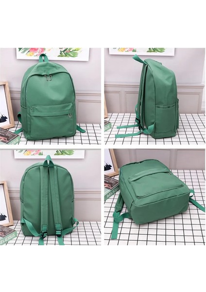 Su Geçirmez Naylon Kadın Sırt Kadın Seyahat Sırt Genç Kızlar Okul Düz Renk Kitap Çanta (Yurt Dışından) indirimleri