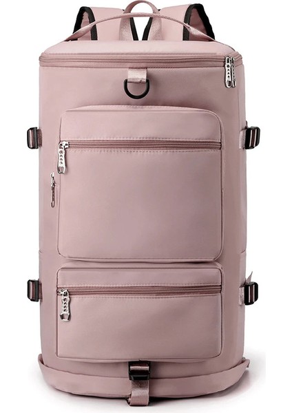 Kadın Seyahat Sırt Büyük Kapasiteli Kuru Islak Ayırma Spor Yüzme Su Geçirmez USB Şarj Portu Sırt Okul Çantası (Yurt Dışından)