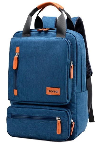 15.6 Inç Laptop Sırt Erkekler Iş Eğlence Seyahat Moda Trend Tuval Sırt Kolej Okul Su Geçirmez Sırt Çantası (Yurt Dışından)