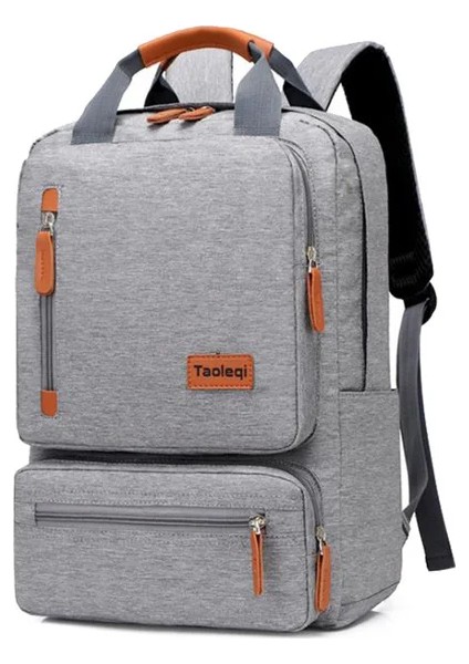 15.6 Inç Laptop Sırt Erkekler Iş Eğlence Seyahat Moda Trend Tuval Sırt Kolej Okul Su Geçirmez Sırt Çantası (Yurt Dışından)