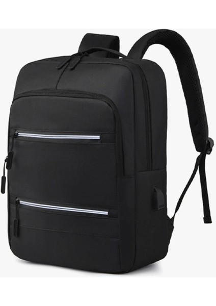 Erkek Su Geçirmez Sırt Çok Fonksiyonlu Sırt Erkek Iş 15.6 "dizüstü Bilgisayar Sırt USB Şarjlı Bagpack Günlük Sırt Çantası (Yurt Dışından)