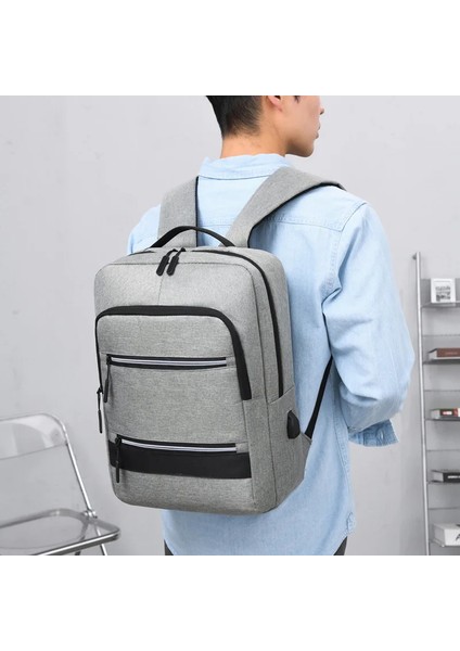 Erkek Su Geçirmez Sırt Çok Fonksiyonlu Sırt Erkek Iş 15.6 "dizüstü Bilgisayar Sırt USB Şarjlı Bagpack Günlük Sırt Çantası (Yurt Dışından) fiyatları
