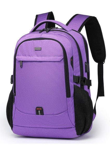 Moda Suya Dayanıklı Iş Sırt Kadın ve Erkekler Seyahat Dizüstü Bilgisayar Sırt 15.6 Inç Erkek Mochila Genç Çanta (Yurt Dışından)