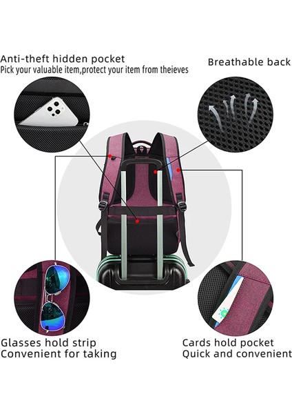 Moda Suya Dayanıklı Iş Sırt Kadın ve Erkekler Seyahat Dizüstü Bilgisayar Sırt 15.6 Inç Erkek Mochila Genç Çanta (Yurt Dışından) modelleri