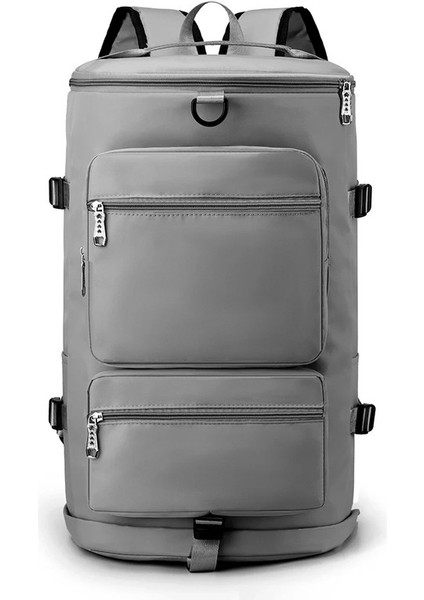 Kadın Seyahat Sırt Büyük Kapasiteli Kuru Islak Ayırma Spor Yüzme Su Geçirmez USB Şarj Portu Sırt Okul Çantası (Yurt Dışından)