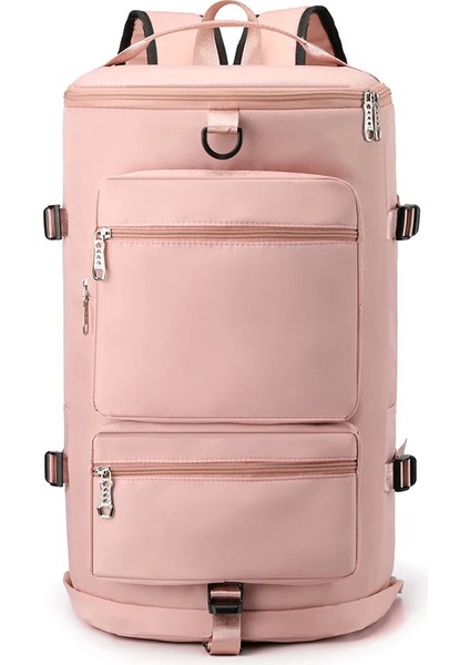 Kadın Seyahat Sırt Büyük Kapasiteli Kuru Islak Ayırma Spor Yüzme Su Geçirmez USB Şarj Portu Sırt Okul Çantası (Yurt Dışından)