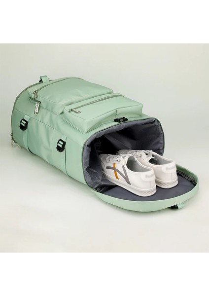 Kadın Seyahat Sırt Büyük Kapasiteli Kuru Islak Ayırma Spor Yüzme Su Geçirmez USB Şarj Portu Sırt Okul Çantası (Yurt Dışından) indirimleri