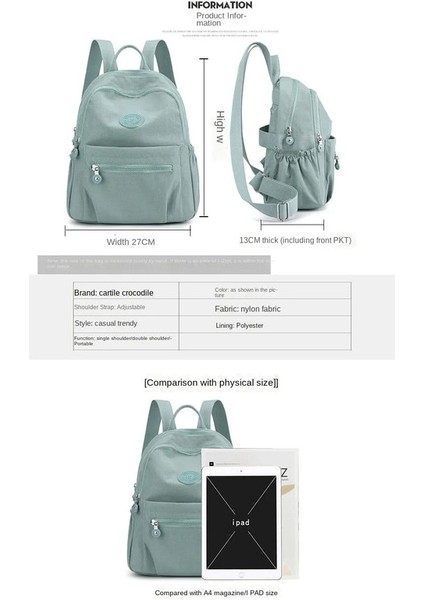 Sırt Kadın Büyük Kapasiteli Çok Yönlü Sırt Hafif Seyahat Kitap Mini Sırt Kadın Sırt Okul Çantası (Yurt Dışından) modelleri