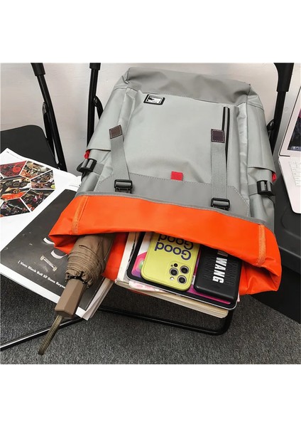 Yansıtıcı Fermuar Tasarımı Erkekler Sırt Gençler Trend Okul Sırt Büyük Kapasiteli Kanca ve Döngü Seyahat Erkek Sırt Çantası (Yurt Dışından) modelleri