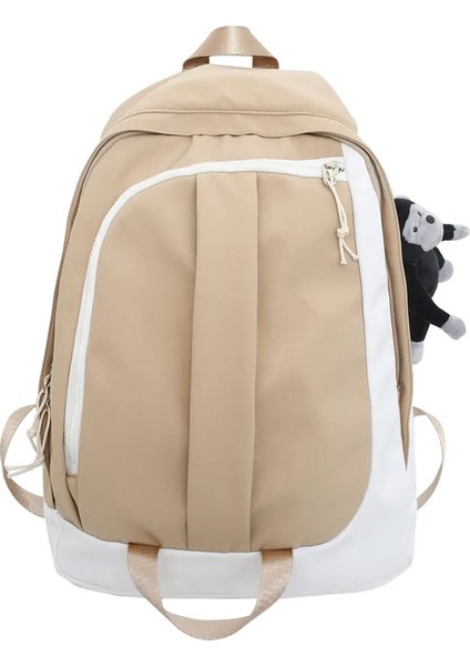 Moda Kitaplar Sırt Serin Öğrenciler Kız Renkler Desen Panelli Sırt 19 Inç Seyahat Koleji Okul Çantası (Yurt Dışından)