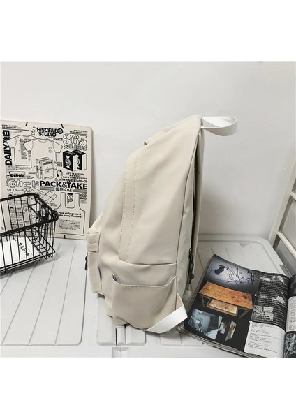 Ortaokul Mochila Düz Renk Gençler Rahat Sırt Naylon Sırt Öğrenci Omuz Rahat Mochina Çanta (Yurt Dışından) fiyatları