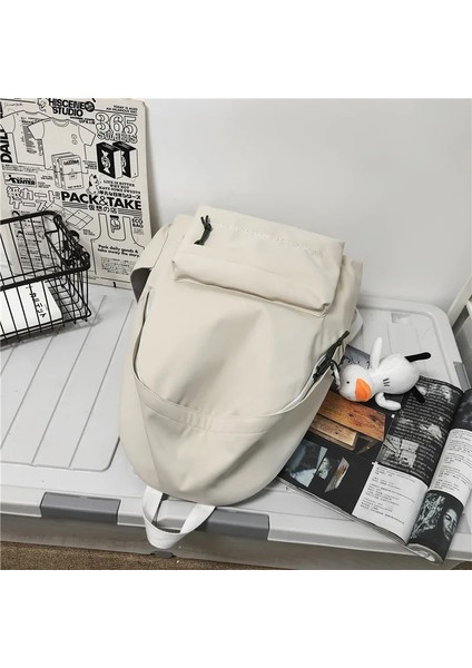 Ortaokul Mochila Düz Renk Gençler Rahat Sırt Naylon Sırt Öğrenci Omuz Rahat Mochina Çanta (Yurt Dışından) fırsatları