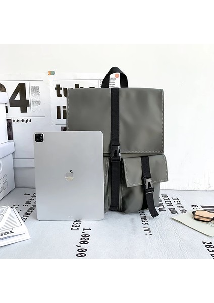 Katı Siyah Erkek Sırt Serin Streetwear Tarzı Erkek Sırt Harajuku Büyük Kapasiteli Okul Erkekler Su Geçirmez Naylon Çanta (Yurt Dışından) fiyatları