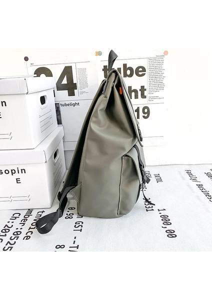 Katı Siyah Erkek Sırt Serin Streetwear Tarzı Erkek Sırt Harajuku Büyük Kapasiteli Okul Erkekler Su Geçirmez Naylon Çanta (Yurt Dışından) modelleri