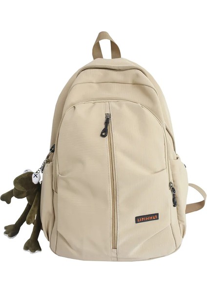 Seyahat Kadın Kitap Sırt Su Geçirmez Naylon Sevimli Okul Kız Serin Öğrenci Sırt Laptop Kadın Moda Kadınlar Trendy Çanta (Yurt Dışından)